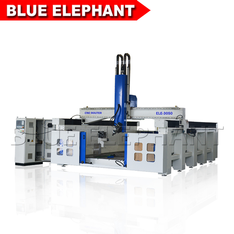 Vacuum Cleaning System 3050 China Styrofoam Foam Mold Cutting Machine , 4 Axis Atc Cnc Router For Wood Mold Making