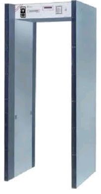 White Door Frame Metal Detector Single Zone