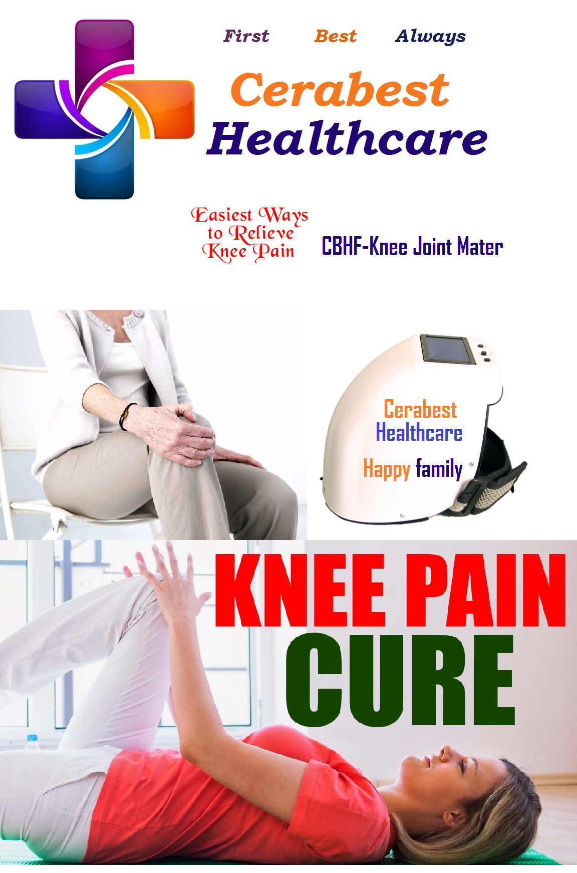 Knee Therapy Device - Color: White