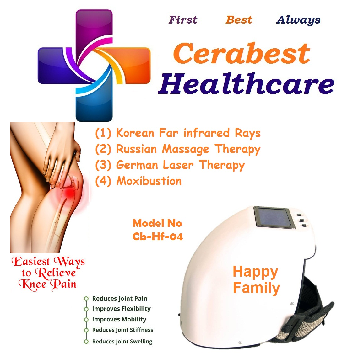 Knee Therapy Device - Color: White