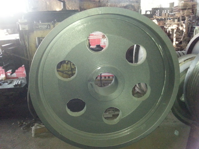 Cast Iron Flywheel - Industrial Grade, Abrasion & Corrosion Resistant | Excellent Strength, Easy Handling, Precise Dimension