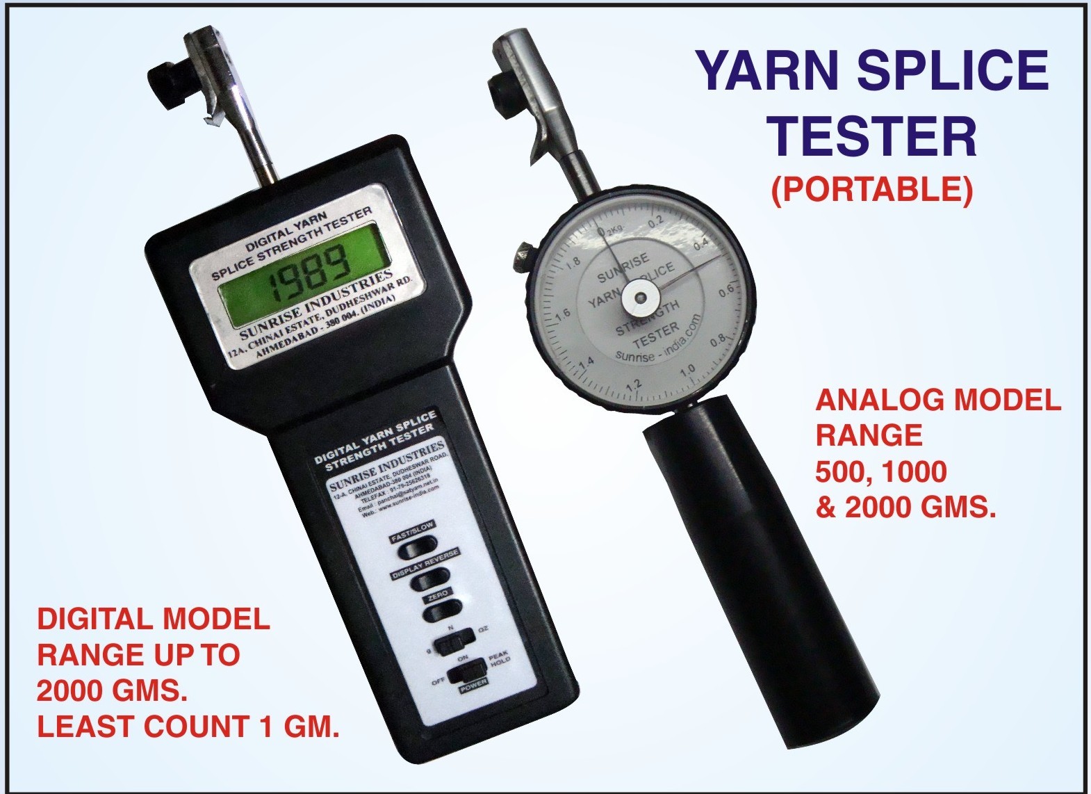 Draw Frame Load Gauge - Application: Industrial