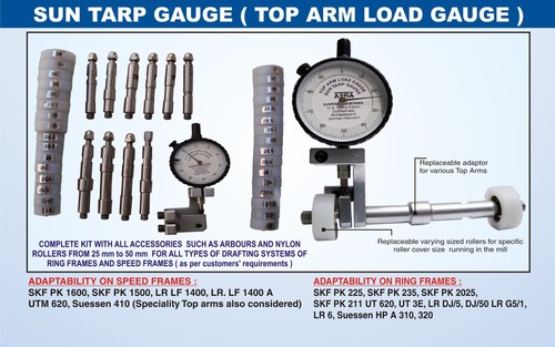 Top Arm Load Gauge - 30 Kg Capacity, 1 Kg Weight | Precision Measurement for Ring Frames and Speed Frames in Textile Industry