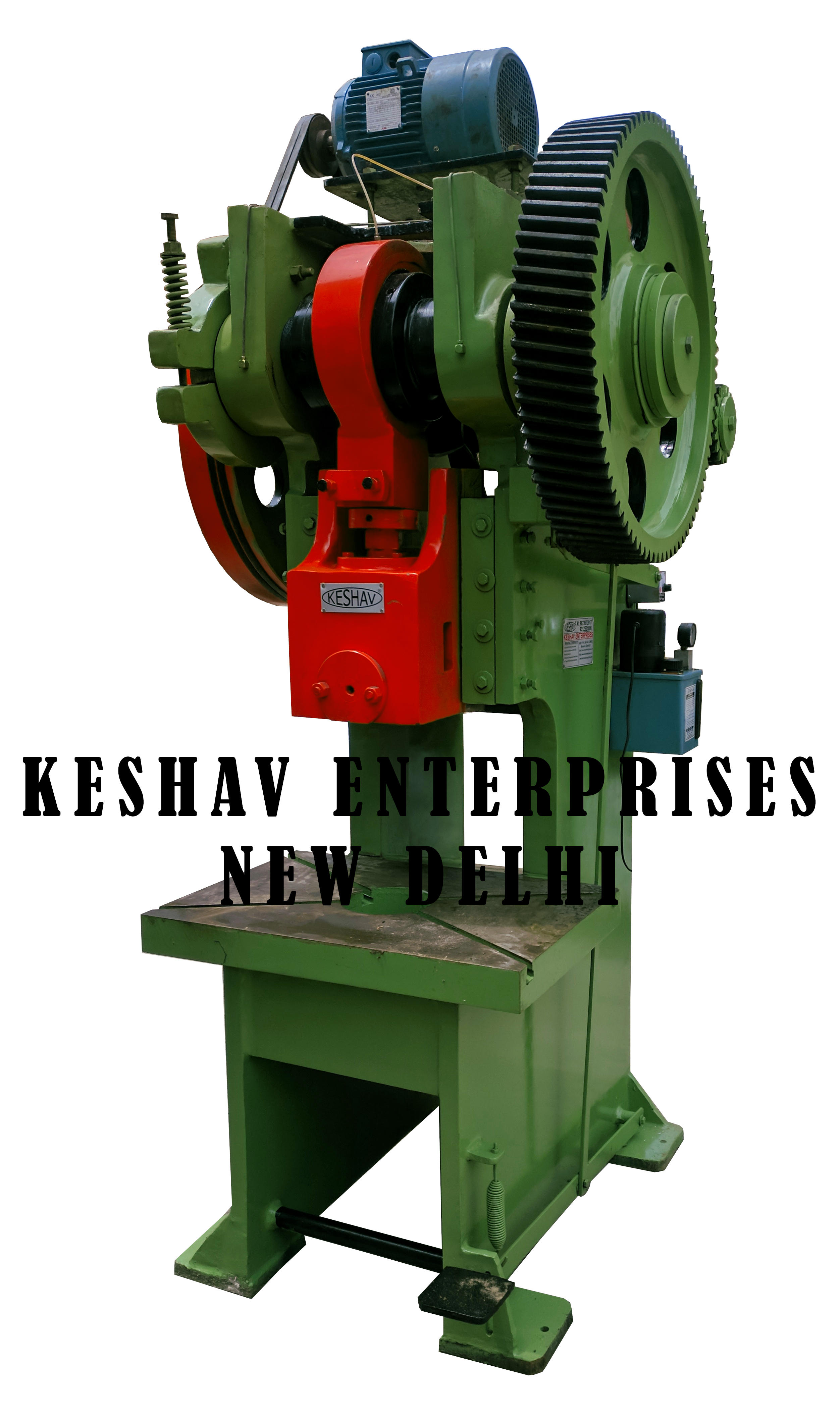 Non Inclinable Power Press - Model K-100, 100 Ton Capacity, 800mm Bolster Height | Sturdy Build, Smooth Operation, Long Service Life