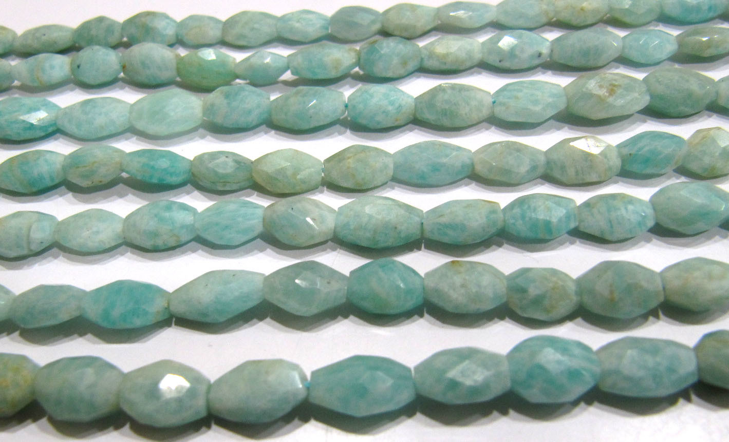 Sale Amazonite Oval Faceted Beads Size 10mm To 12mm Beads