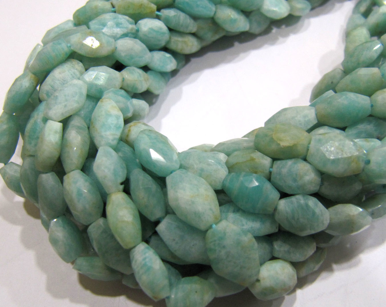 Sale Amazonite Oval Faceted Beads Size 10mm To 12mm Beads