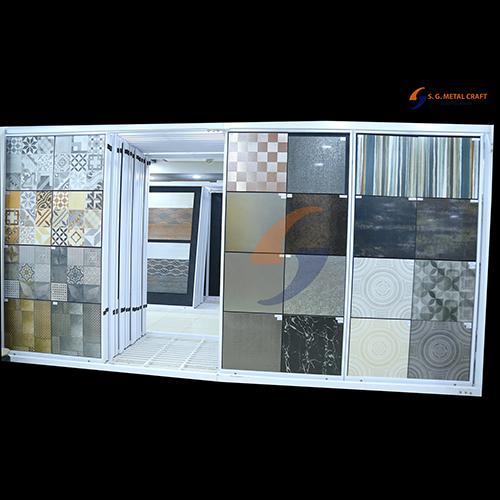 Vertical Sliding Wall Tiles Display Stand
