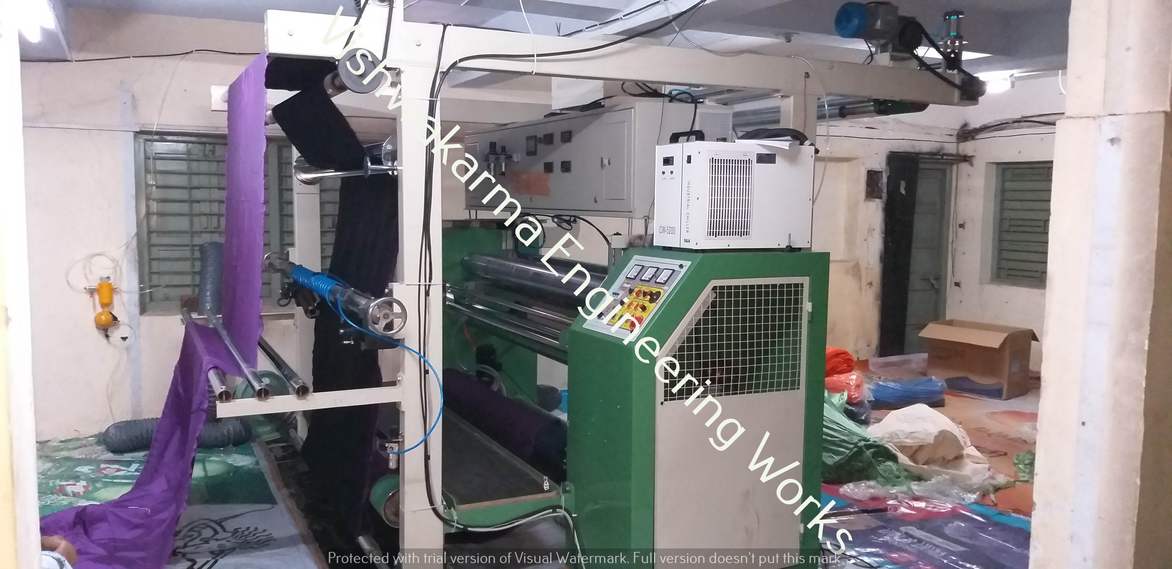 Ultrasonic Border Cutting Machine - Color: Green
