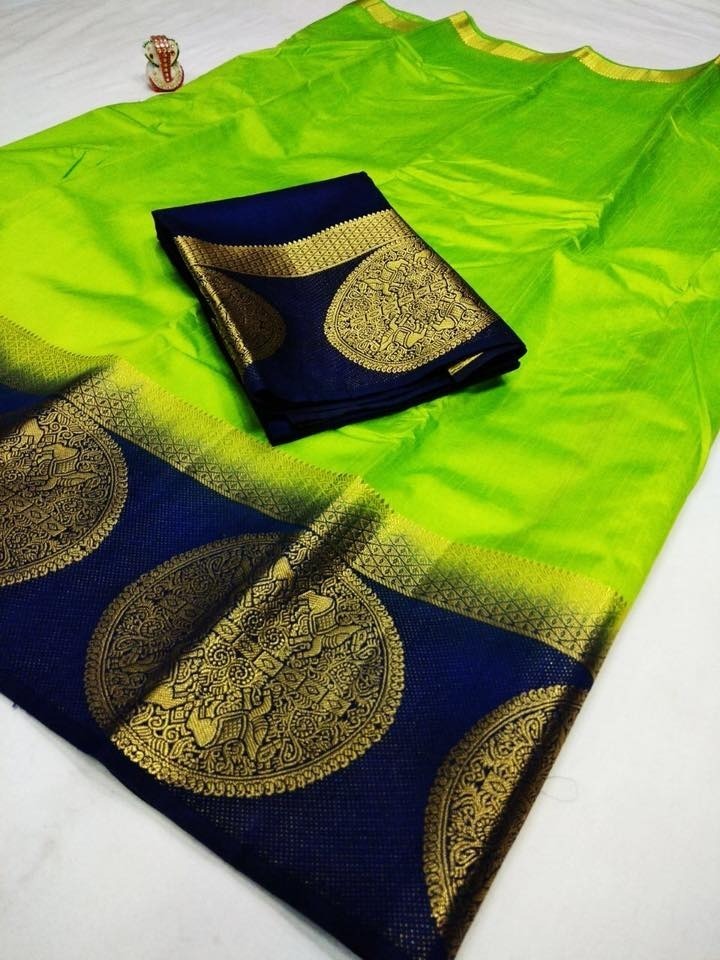 Red Fancy Designer Kanjivaram Silky Saree