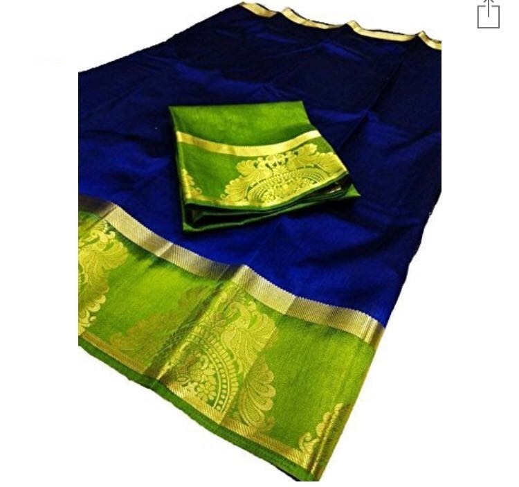 Blue Fancy Kanjivaram Silk Saree