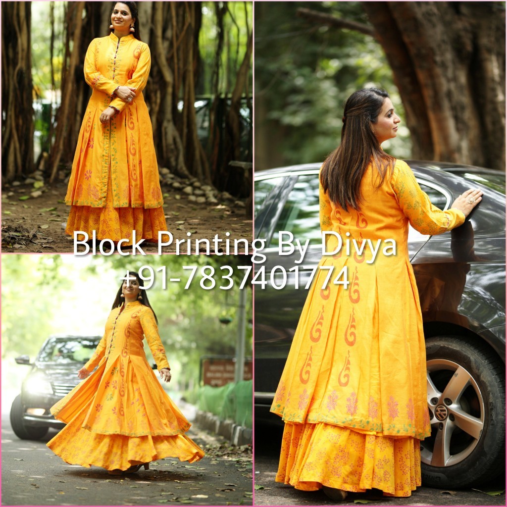 Mixed Anarkali Suit