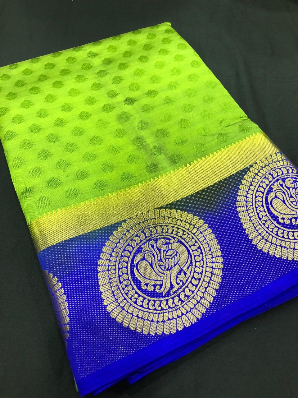 Multy-color Kanjivaram Silk Saree
