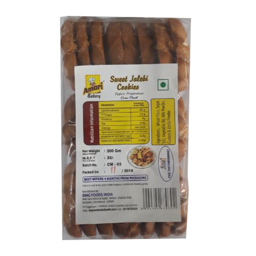 Sweet Jalebi Cookies Texture: Soft