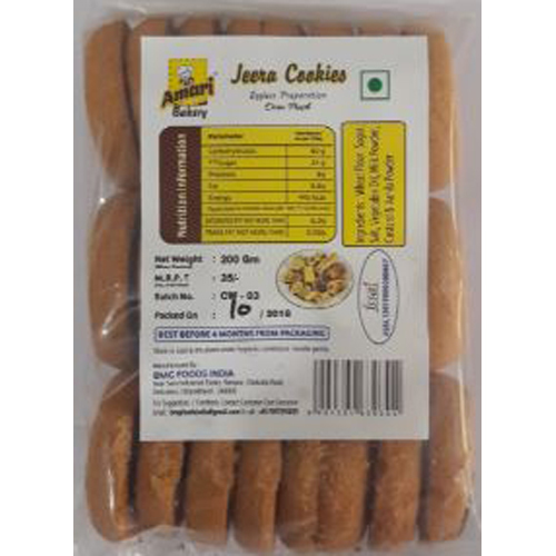 Jeera Cookies - All-Purpose Wheat Flour, 100g Pack | Buttery Melt-in-Your-Mouth Texture, Delectable Crunchiness, Free from Artificial Flavors