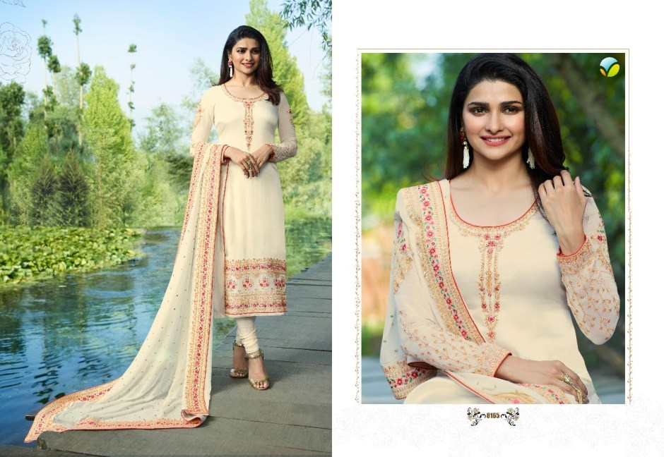 White Stylish Straight Cut Salwar Suits