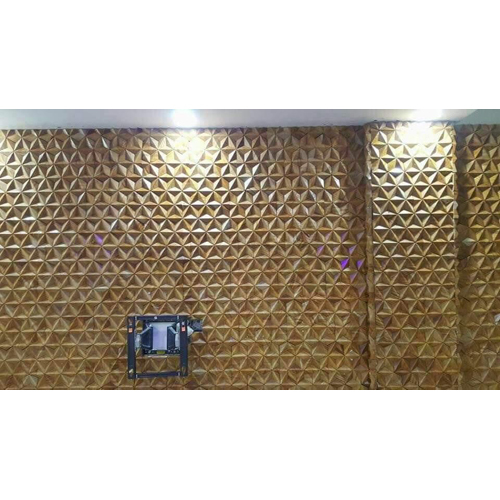 Teak Wood CNC Wall Cladding Sand Stone - Artificial Marble & Sandstone Tiles, Polished Surface Treatment | Ideal for Elegant Interior Design