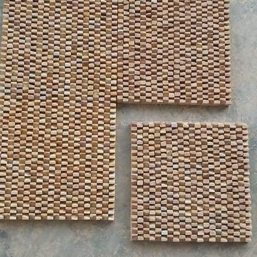 टीक लकड़ी की दीवार क्लैडिंग सैंड स्टोन