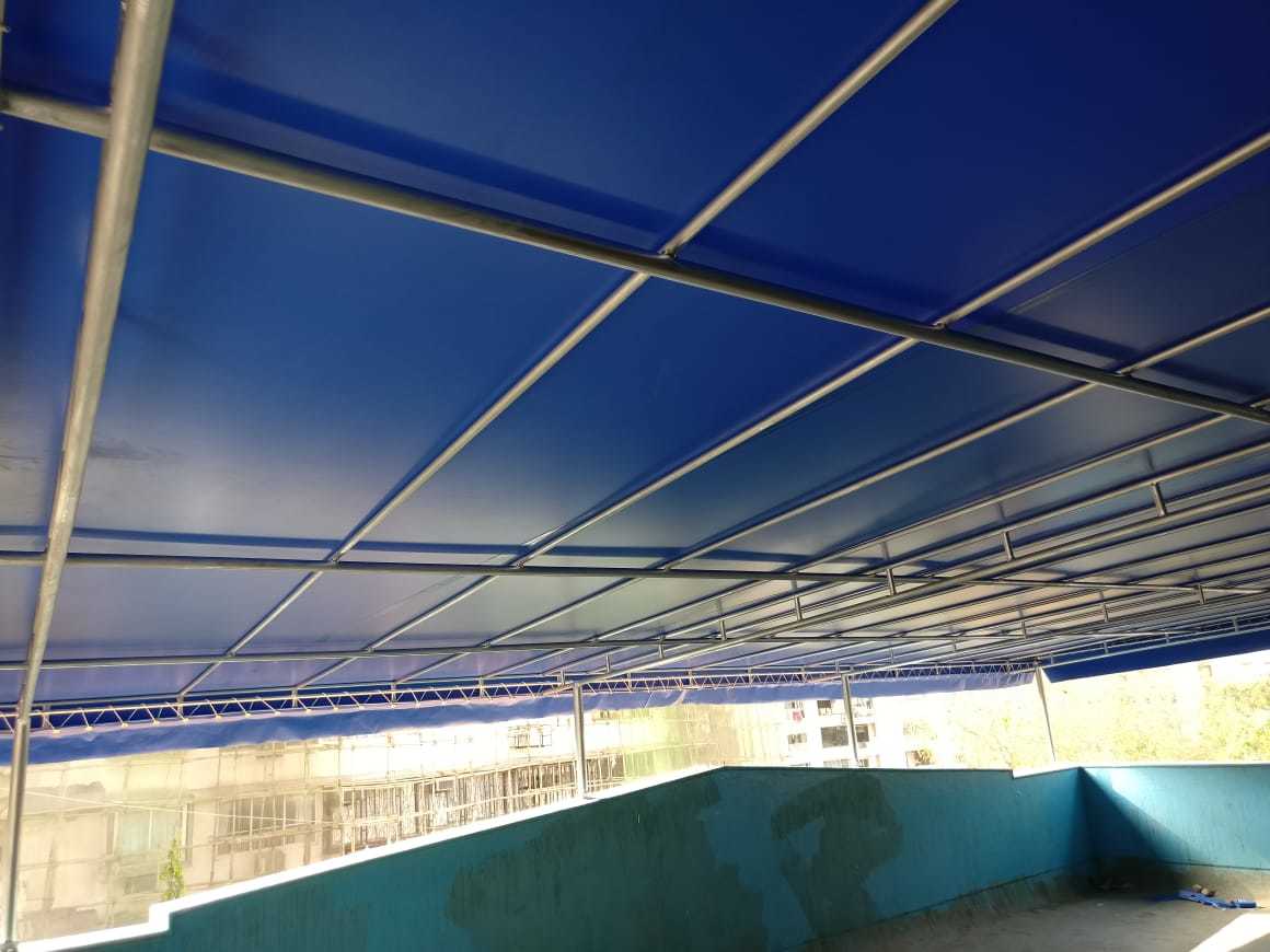 Fixed Awnings - Aluminum Frame, Customizable Dimensions, Beige Acrylic Fabric | Stylish Protection Against Sun & Rain, Professional Installation, 1 Year Warranty