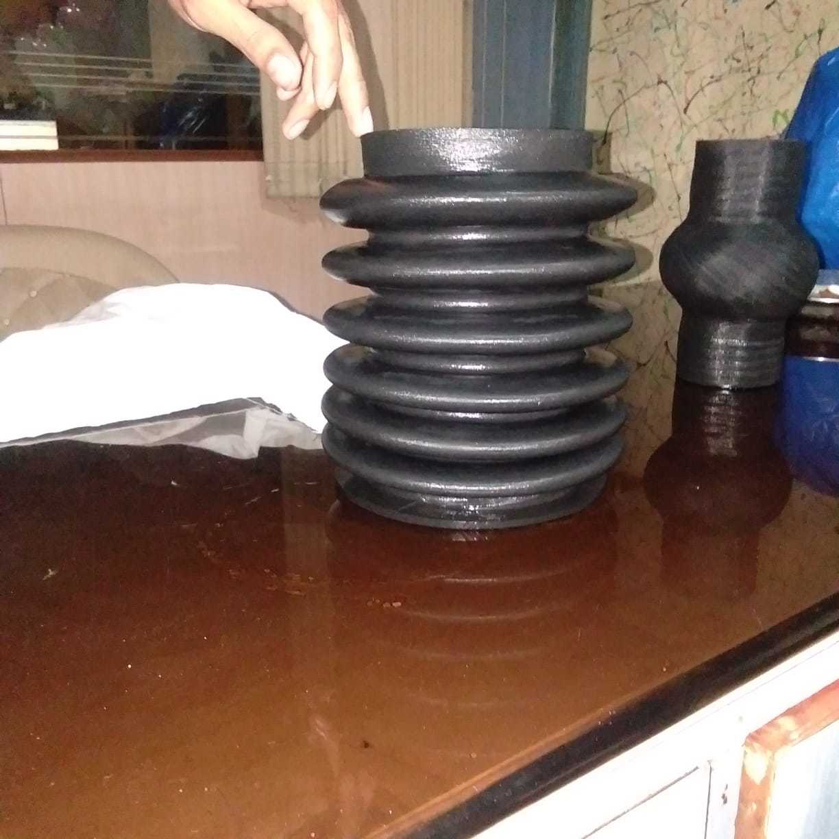 Black Flexible Rubber Bellows