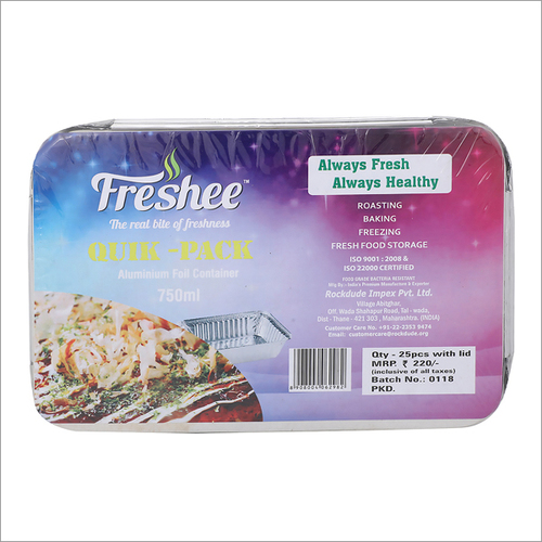 25Pc Aluminium Container 750ml