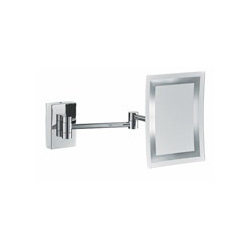 स्क्वायर एलईडी लाइट ब्रास मिरर