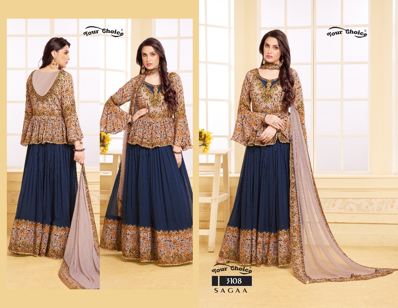 Red Stylish Heavy Anarkali Salwar Suits