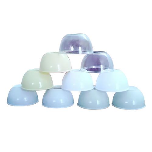 Plastic Dinner Bowls - Non-Microwave Safe, White Plain PP Material  