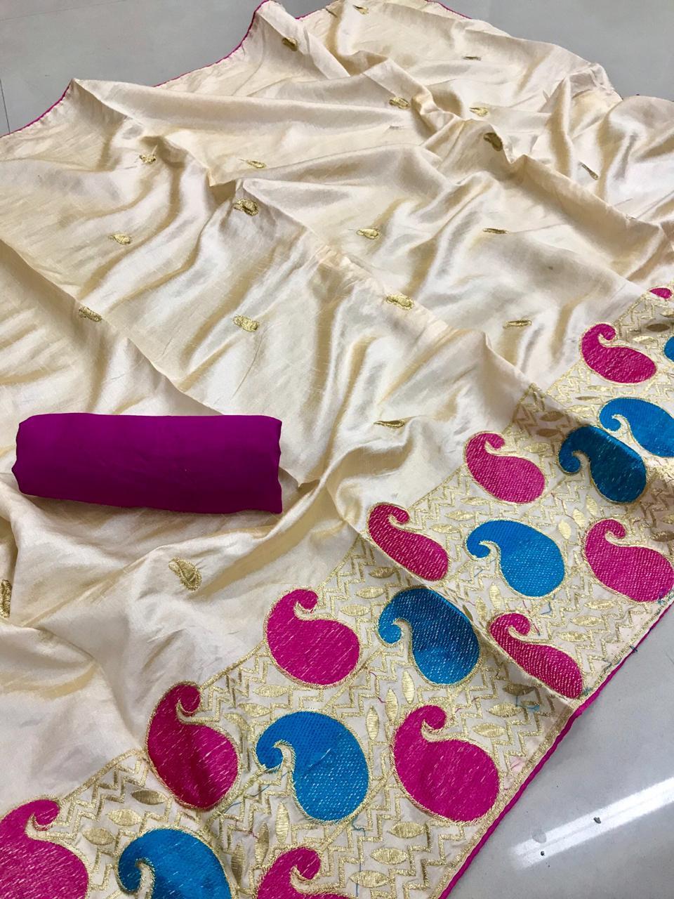 Multy Fancy Border Saree