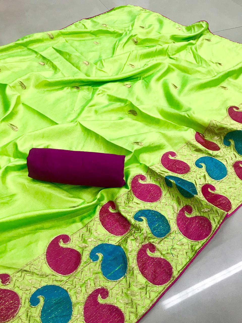 Multy Fancy Border Saree