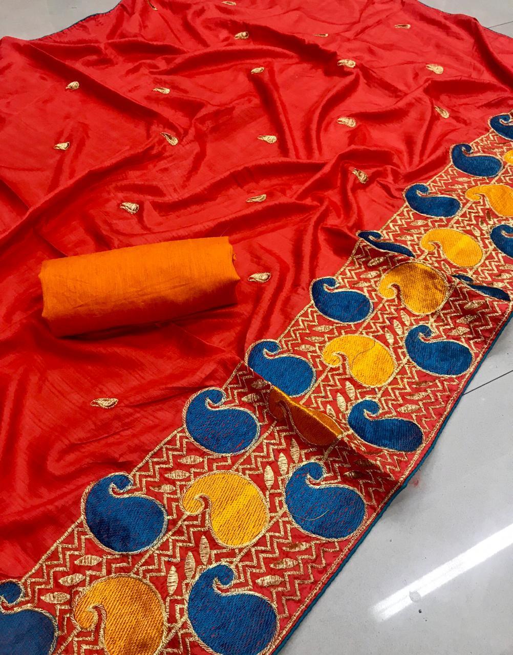 Multy Fancy Border Saree