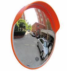 Convex Mirror - 60 Cm / 24 Inch, Polycarbonate Material | Ideal For Airports, Hotels, Railways, And Road Safety