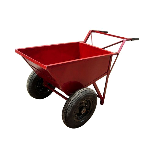 Heavy Duty Wheel Barrow - Steel, 48 x 36 x 24 Inches | 10 Cubic Feet Capacity, 12 Inch Wheels, Firm Grip Nylon Handles, Durable Design
