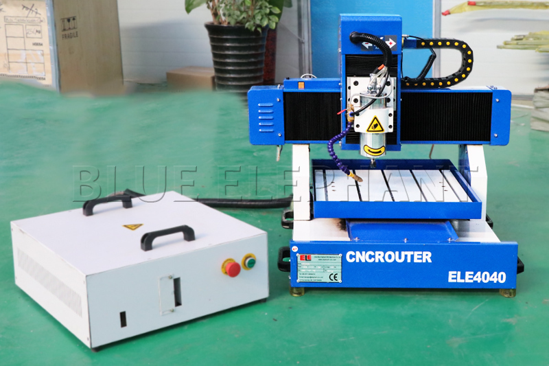4040 Mini Cnc Router - Metal, 400x400x160mm | High Precision, Easy Moving, Water Cooling Spindle