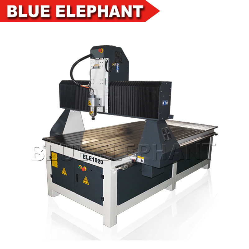 Vacuum Cleaning System 1m*2m High Z Axis Wood Working Cnc Machinery With Pvc Protection T-slot Table