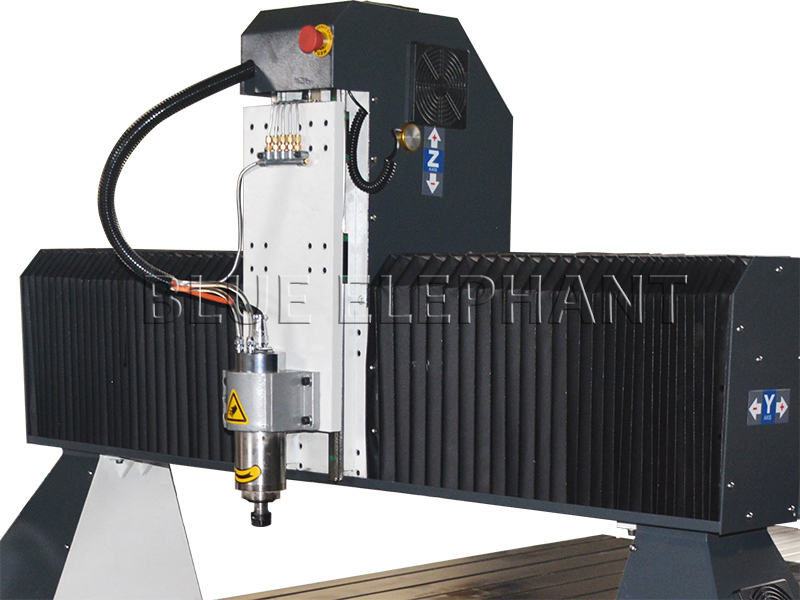 Vacuum Cleaning System 1m*2m High Z Axis Wood Working Cnc Machinery With Pvc Protection T-slot Table