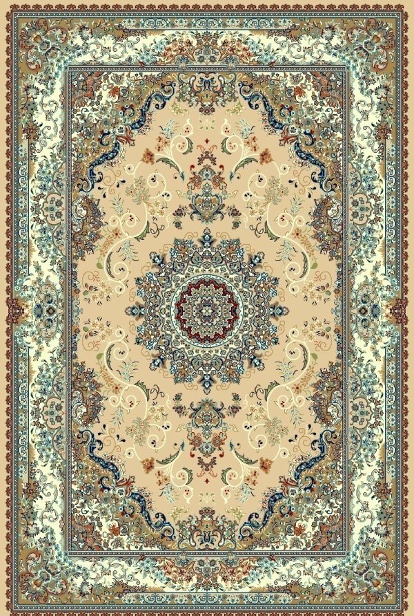 Machine Made Rugs - Jute Fabric, 5x8 Feet, Persian Design | Ideal For Bedrooms, Hotels, And Home Decor