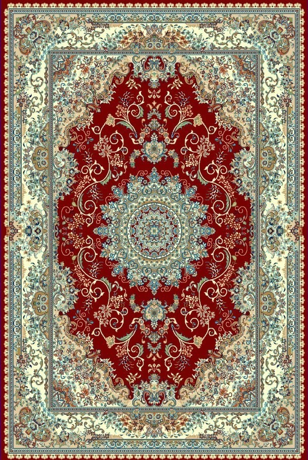Machine Made Rugs - Jute Fabric, 5x8 Feet, Persian Design | Ideal For Bedrooms, Hotels, And Home Decor