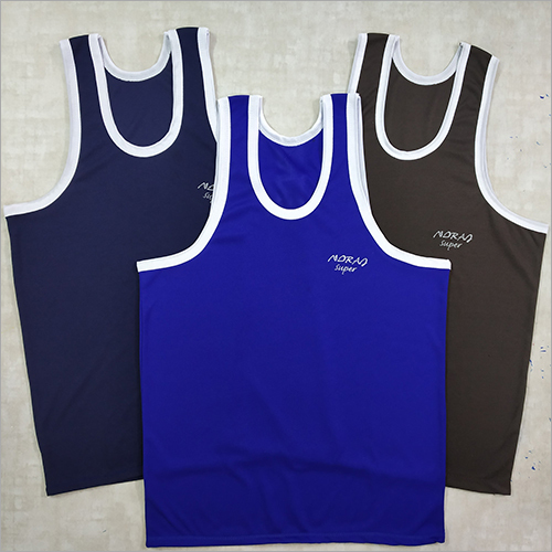 Mens Lycra Vest - Nylon Fabric | Plain Design, Sleek Fit for Enhanced Comfort and Flexibility