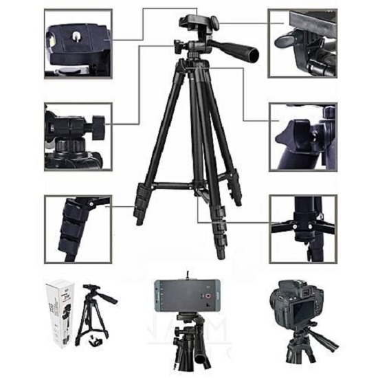 3120 Tripod - Lightweight & Adjustable, Flexible Legs For Cameras And Smartphones, Perfect For Professional And Amateur Photography