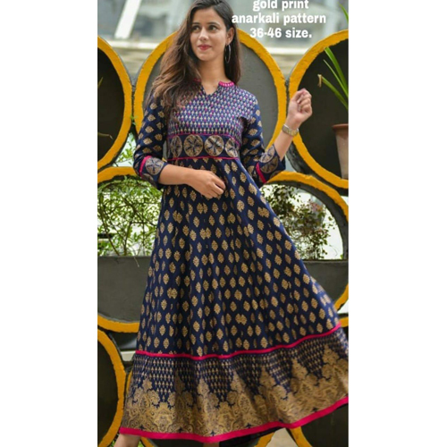 महिलाओं के कैजुअल पहनने के लिए अनारकली कुर्ती