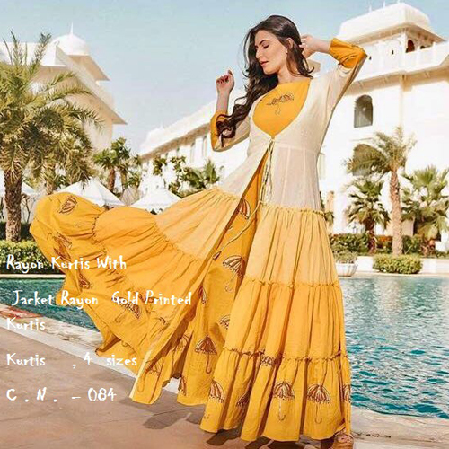 Ladies Rayon Jacket Kurti