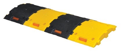 Speed Breaker Plastic Base 50 Mm - Color: Yellow & Black