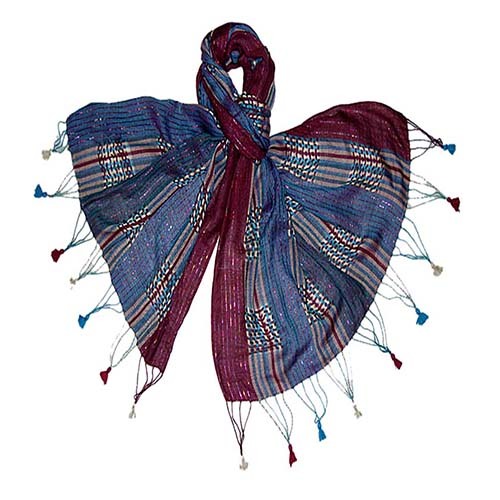 महिलाओं का धारीदार शॉल