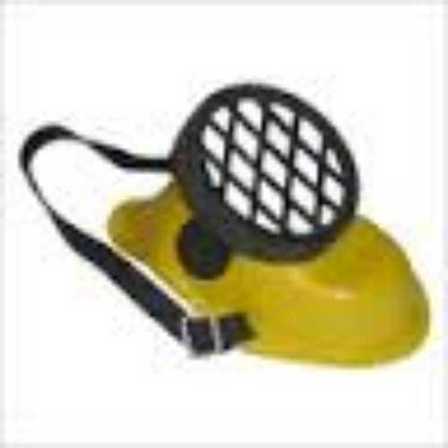 Dust Mask - Plastic Material, One Size, Yellow Color | N95 Filter Efficiency, Adjustable Straps, 0.3 Micron Particle Filtration