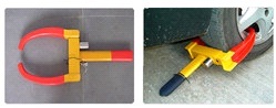 Wheel Lock - Color: Yellow & Red