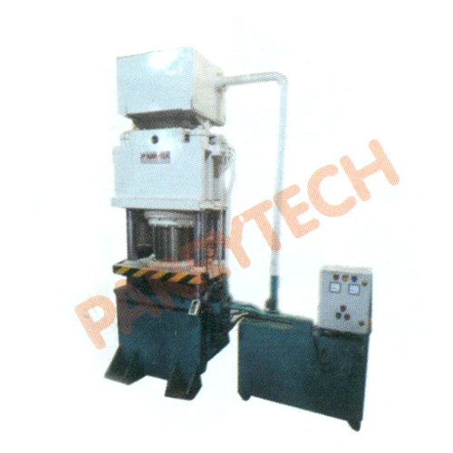 सफेद और नीला या ग्राहक की आवश्यकता के अनुसार 4 पिलर हाइड्रोलिक कटलरी प्रेस