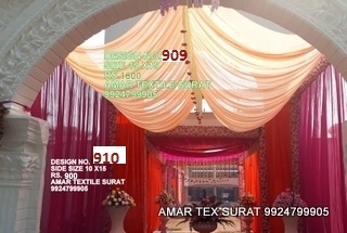 वेडिंग स्टेज रिसेप्शन के लिए सीलिंग डिज़ाइन