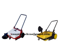 Manual Floor Sweeper - Steel Ms, 795x7605x465 Mm | 35 Ltr Tank Capacity, 1500 M2/hr Cleaning Speed, Easy To Maneuver With Adjustable Brushes