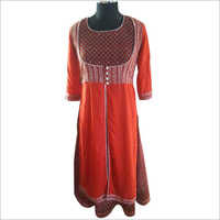 Red Ladies Fashion Kurtis