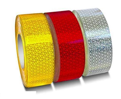 Reflective Tape - 1 Inch | Yellow, Red, White Colors for Effective Warning Usage, No Power Needed